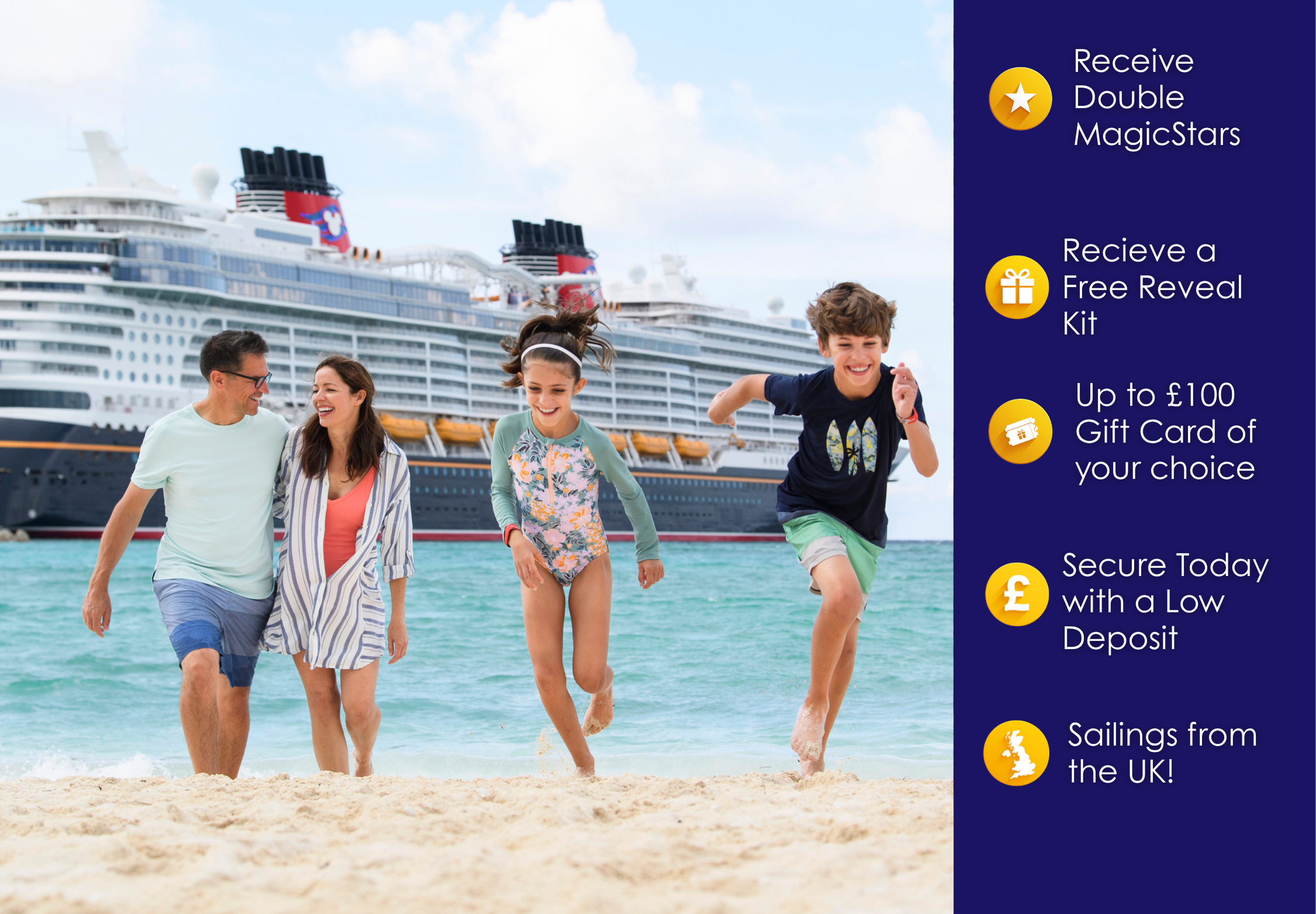 MagicBreaks Embark on an adventure with Disney Cruise Line from just £265pppn!* carousel banner